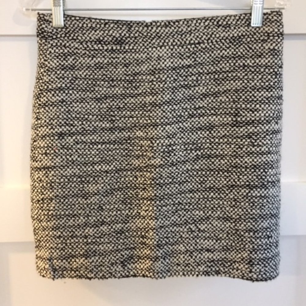 J. Crew, Pencil Skirt, small, Black & White, mini